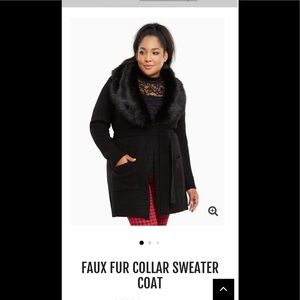 Torrid faux fur sweater